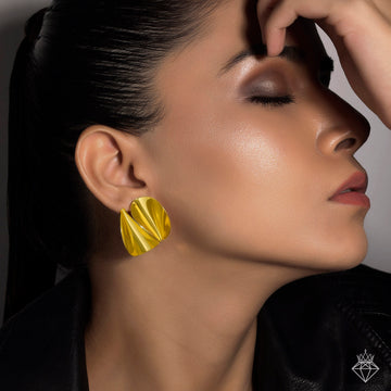 Anti-Tarnish Gold Plated Inverted Studs By PRAO