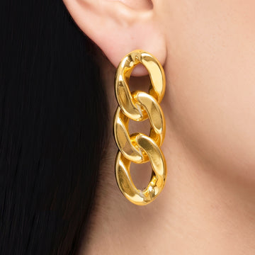 PRAO Earrings Cuban Link Dangles