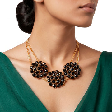 PRAO Necklace Anti-Tarnish Handmade Crystal Beaded Choker