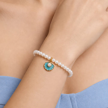 PRAO Bracelet Anti-Tarnish Seashell Pearl (Adjustable Size)