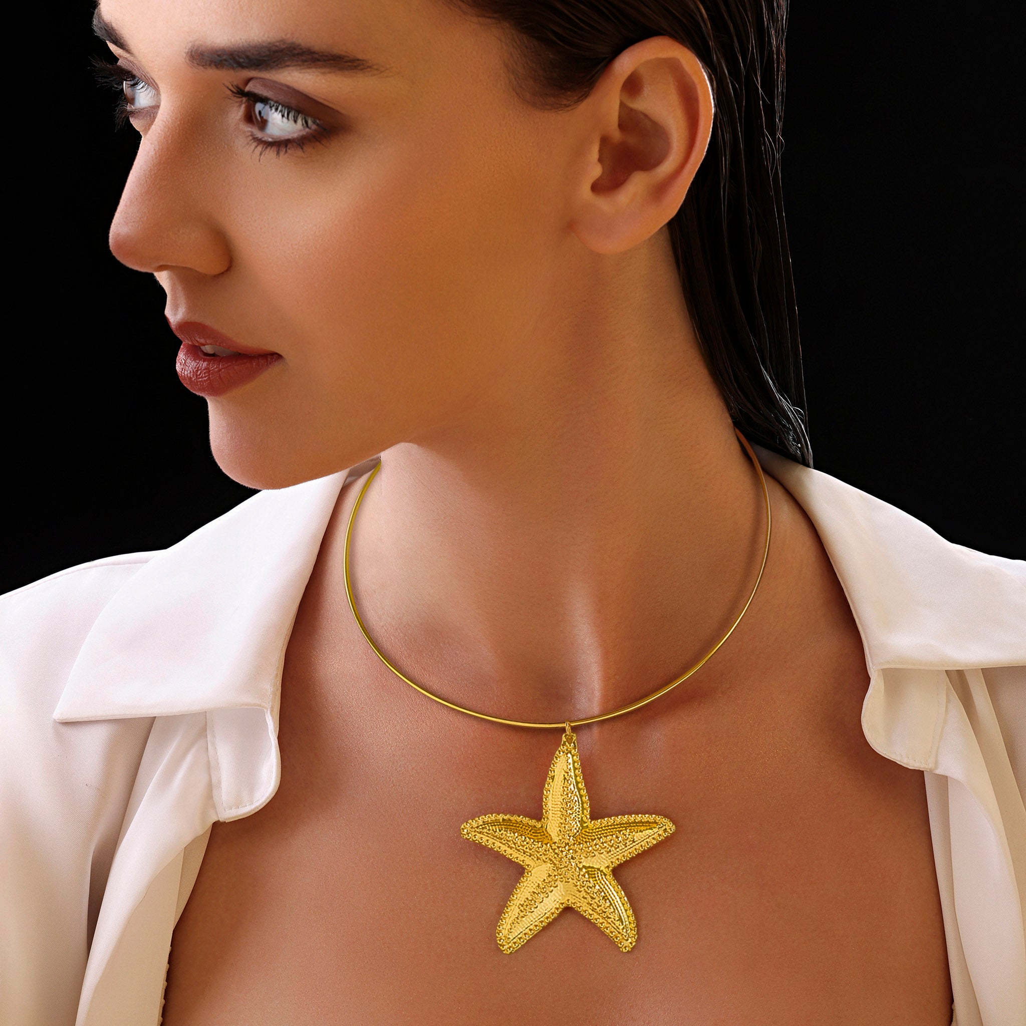 Anti-Tarnish Starfish Necklace Only