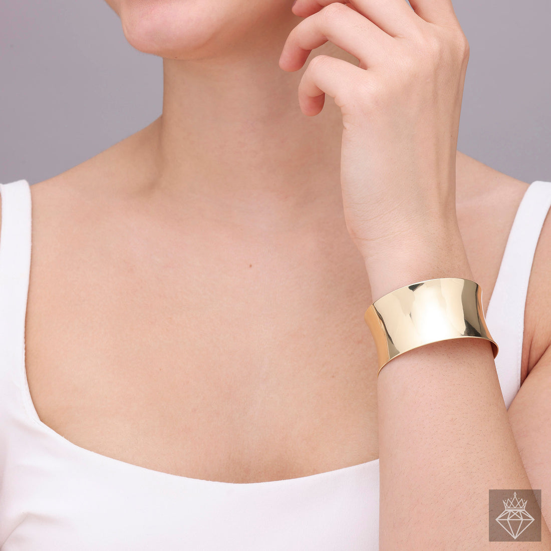 Golden Simplicity: Bangle Bracelet By PRAO