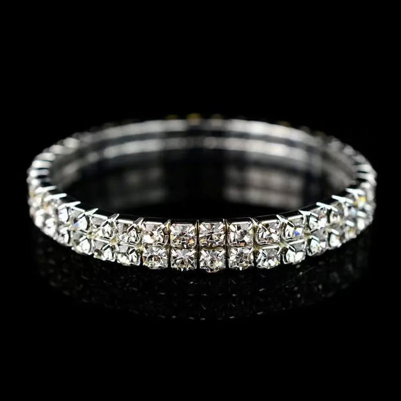 Anti-Tarnish Gleaming Rhinestone Tennis Bracelet By PRAO