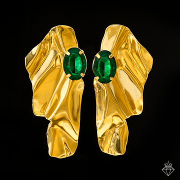 PRAO Anti-Tarnish Emerald Earrings✨