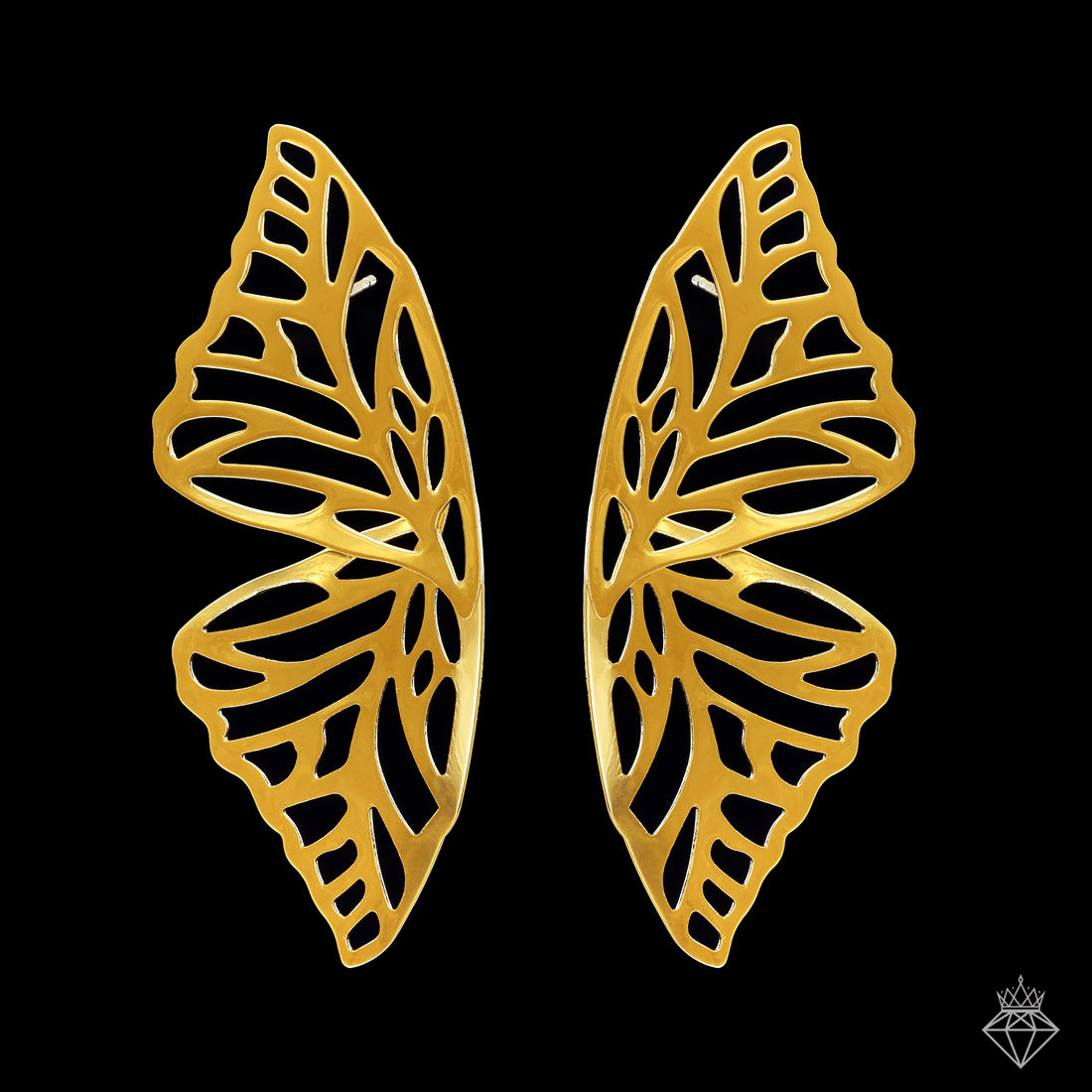 Anti-Tarnish Butterfly Wing Studs By PRAO