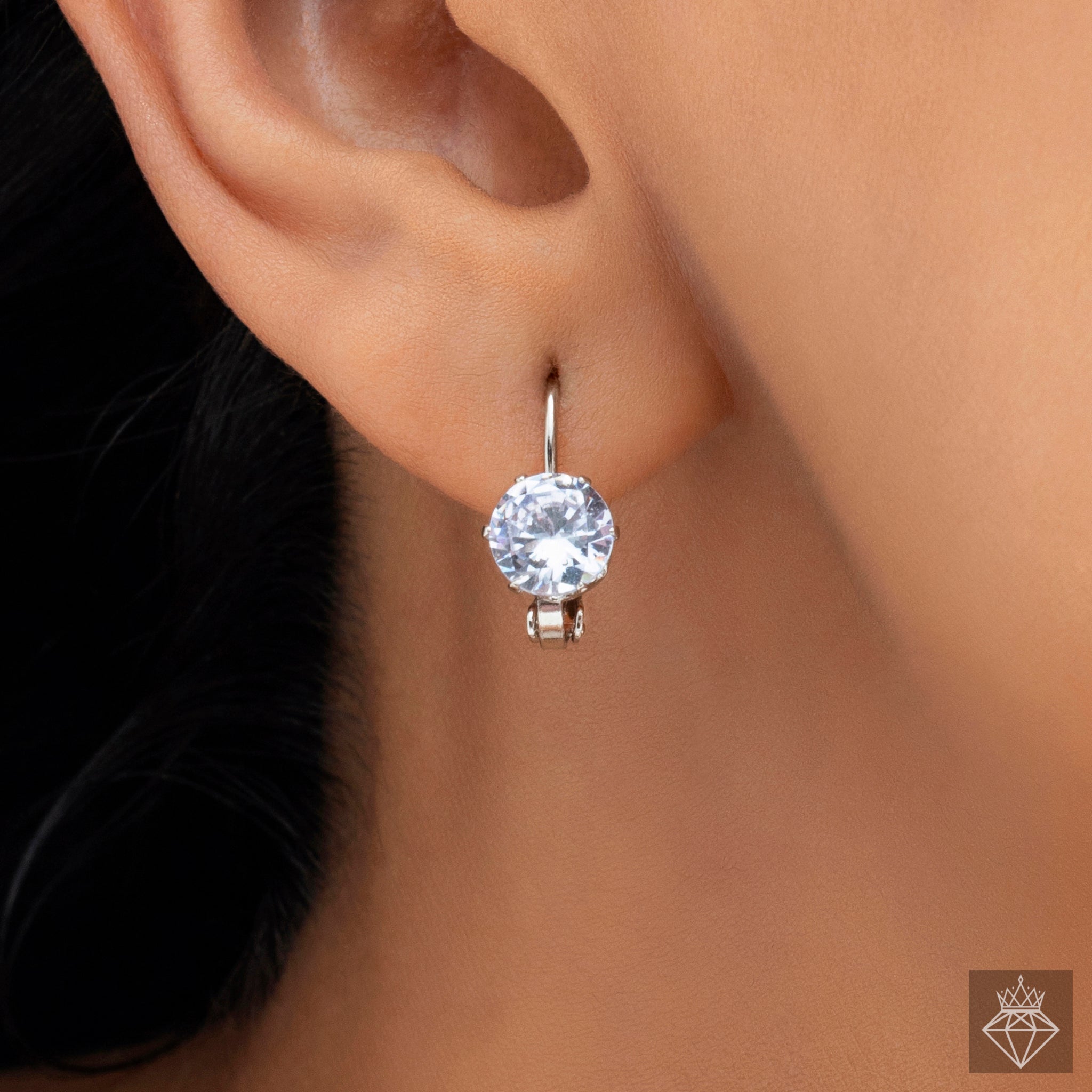 Timeless Diamond Solitaire Drop Earrings By PRAO