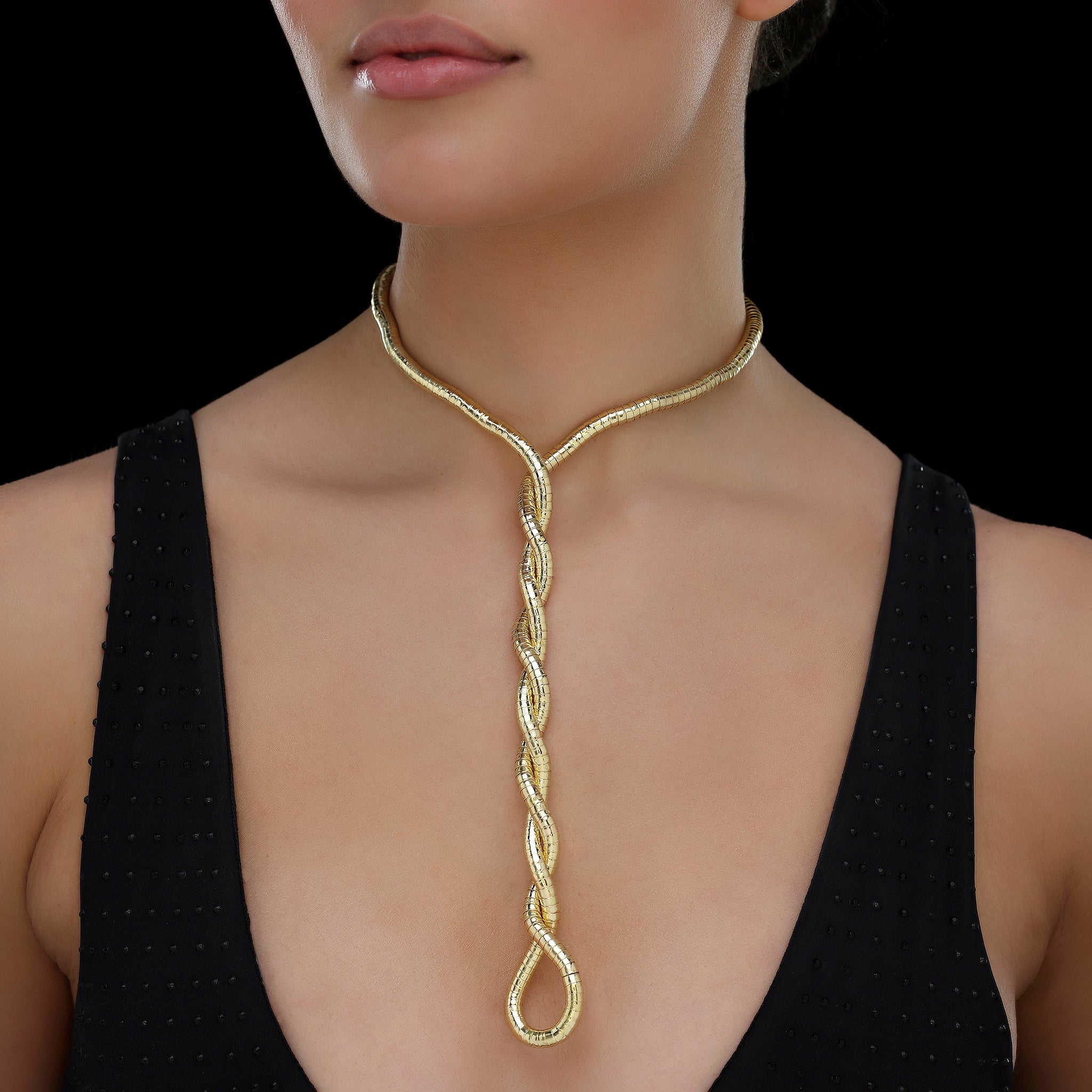 PRAO Necklace Anti-Tarnish Golden - Bendable & Adjustable