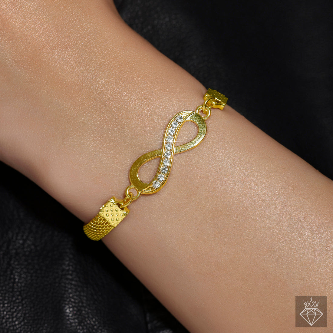 Anti-Tarnish Infinity Bliss Golden Bracelet By PRAO