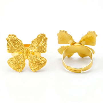 PRAO Ring Anti-Tarnish Butterfly (Adjustable Size)
