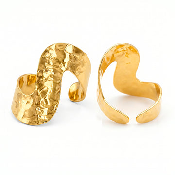 PRAO Ring Anti-Tarnish Wavy (Adjustable Size)