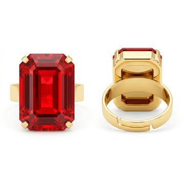PRAO Ring Anti-Tarnish Crystal (Adjustable Size)
