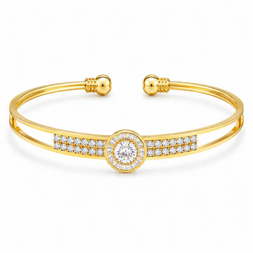 PRAO Bracelet Anti-Tarnish Gold Plated Bangle (Adjustable Size)