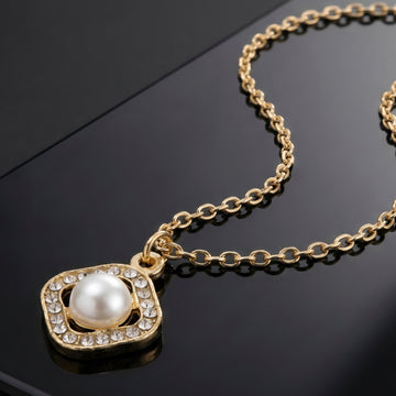 PRAO Necklace Anti-Tarnish Gold Plated Chain With Pendant