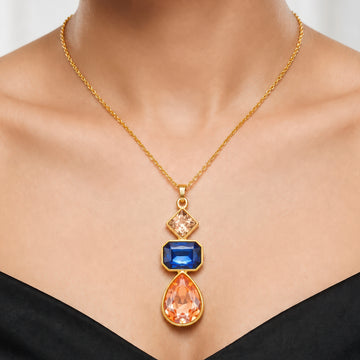 PRAO Necklace Anti-Tarnish Tri Shape Pendant