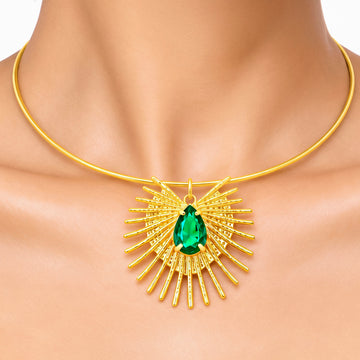 PRAO Necklace Anti-Tarnish Gold Plated Hedgehog Hasli