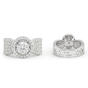 PRAO Ring Anti-Tarnish Solitaire Crystal (Adjustable Size)