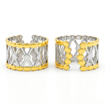 PRAO Ring Anti-Tarnish Lattice Work Statement (Adjustable Size)