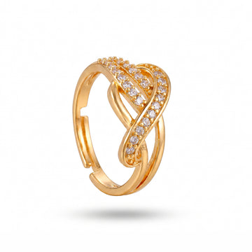 PRAO Ring Anti-Tarnish Infinity Pavé Crystal (Adjustable Size)