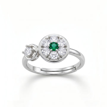PRAO Ring Anti-Tarnish Celestial Starburst Moon (Adjustable Size)