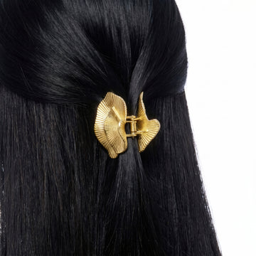 PRAO Hair Claw Clip Anti-Tarnish Fan-Shaped Sculptural