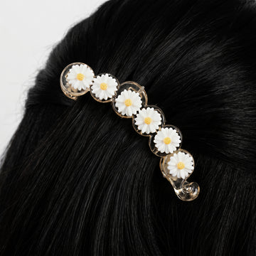 PRAO Banana Clip Floral Daisy