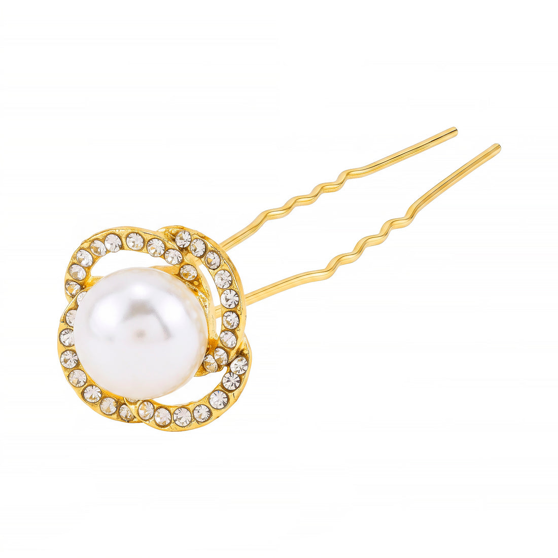 PRAO Bun Pin Anti-Tarnish Pearl Swirl