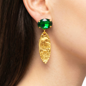 PRAO Earrings Anti-Tarnish Marquise Crystal Dangles