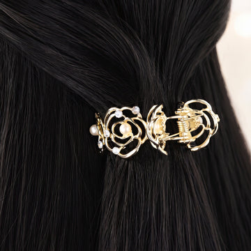 PRAO Hair Claw Clip Anti-Tarnish Pearl Rose