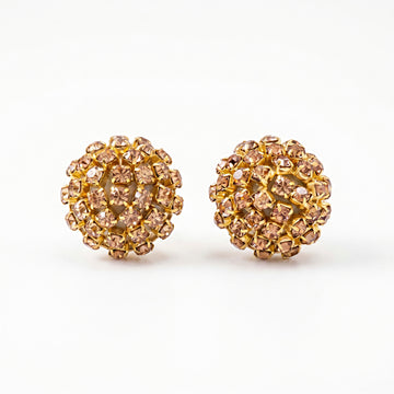 PRAO Earrings Anti-Tarnish Rhinestone Wrapped Ball