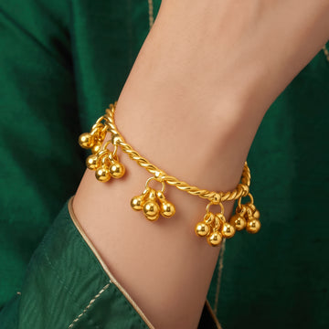 PRAO Bracelet Anti-Tarnish Ghungroo Bangle (Adjustable Size)
