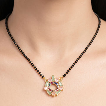 PRAO Necklace Anti-Tarnish Pastel Mangalsutra