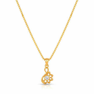 PRAO Necklace Anti-Tarnish Infinity Floral Chain