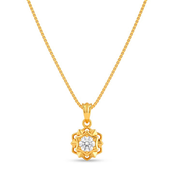 PRAO Necklace Anti-Tarnish Starburst Crystal Chain