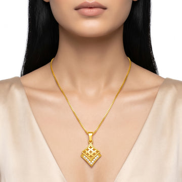 PRAO Necklace Anti-Tarnish Diamond Filigree Chain