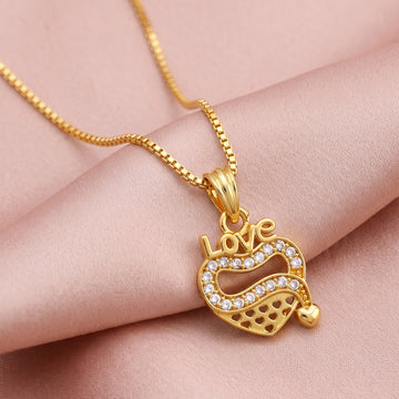 PRAO Necklace Anti-Tarnish Love Heart Chain