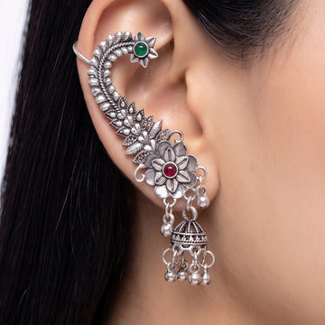 PRAO Earrings Anti-Tarnish Ear Cuff Jhumka