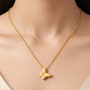 PRAO Necklace Anti-Tarnish Butterfly Chain