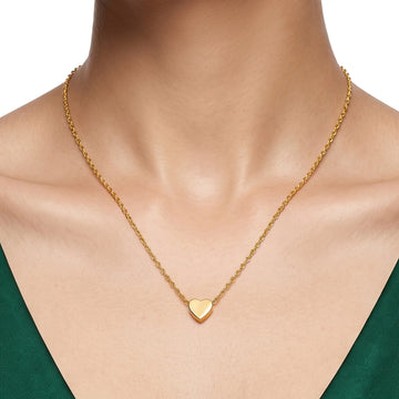 PRAO Necklace Anti-Tarnish Heart Chain