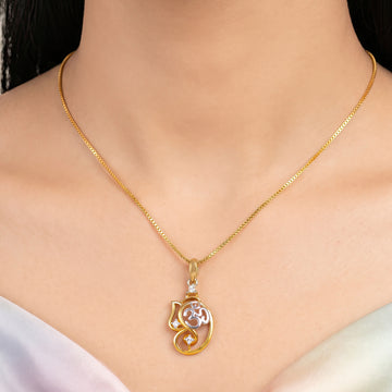 PRAO Necklace Anti-Tarnish Ganesha Pendant