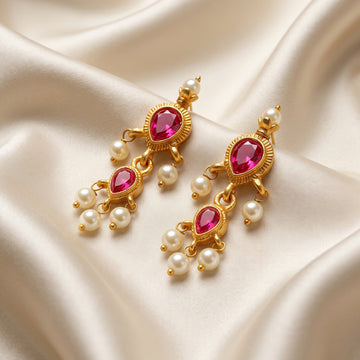 PRAO Earrings Anti-Tarnish Pearl Dangles