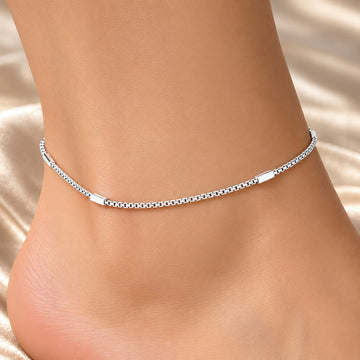 PRAO Anklet Anti-Tarnish Heart Charm Chain