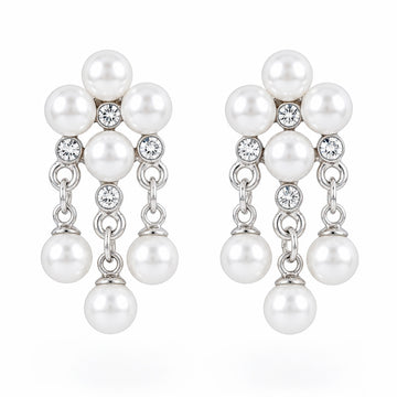PRAO Earrings Anti-Tarnish Pearl Chandelier