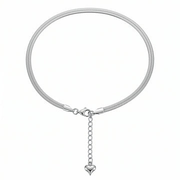 PRAO Anklet Anti-Tarnish Heart Station Chain