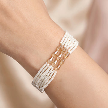 PRAO Bracelet Anti-Tarnish Multi Seed Beads (Adjustable Size)