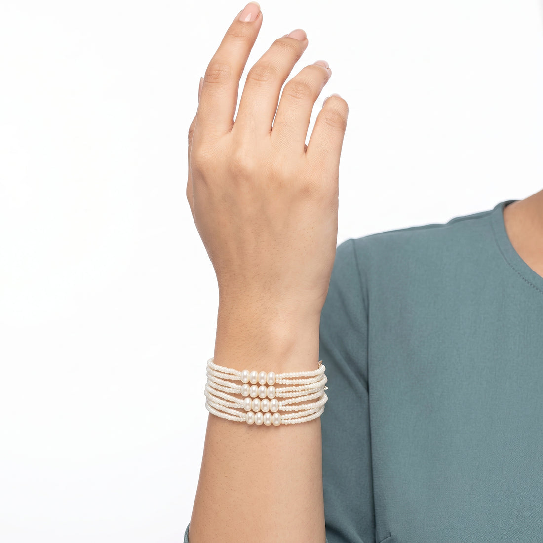 PRAO Bracelet Anti-Tarnish Seed Bead Pearl (Adjustable Size)