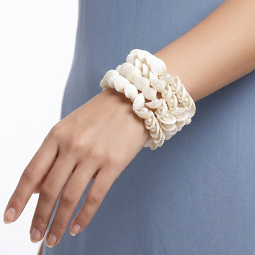PRAO Bracelet Anti-Tarnish Shell Pearl Wrap (Adjustable Size)
