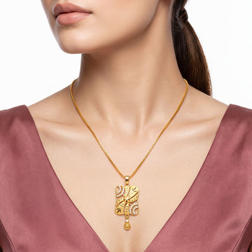 PRAO Necklace Anti-Tarnish Abstract Pendant