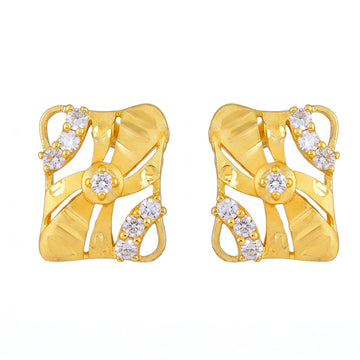 PRAO Earrings Anti-Tarnish Abstract Studs