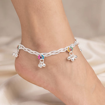 PRAO Anklet Anti-Tarnish Paisley Ghungroo