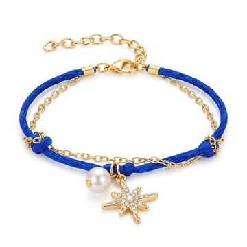 PRAO Bracelet Anti-Tarnish Celestial Star Cord (Adjustable Size)